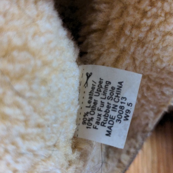 Toms Leather & Faux Fur Tribal Boots Size 9.5 - Picture 8 of 12